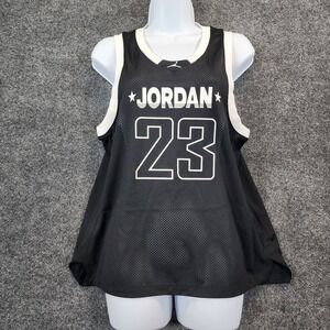 Jordan Womens Y2K Streetwear Basketball Mesh Jersey Tank Loose Fit Size S NWT